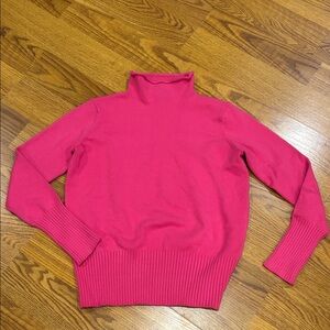 French Connection Bold Pink Turtleneck Sweater